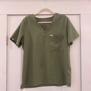 Figs Dark Olive Scrub Set